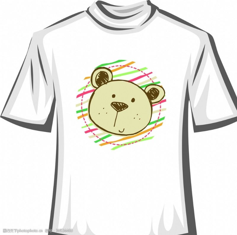 熊猫卡通T恤