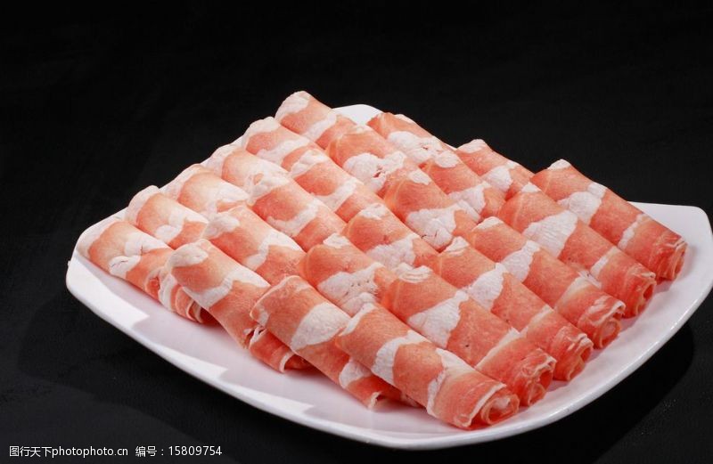 涮锅素材内蒙古羊肉卷图片