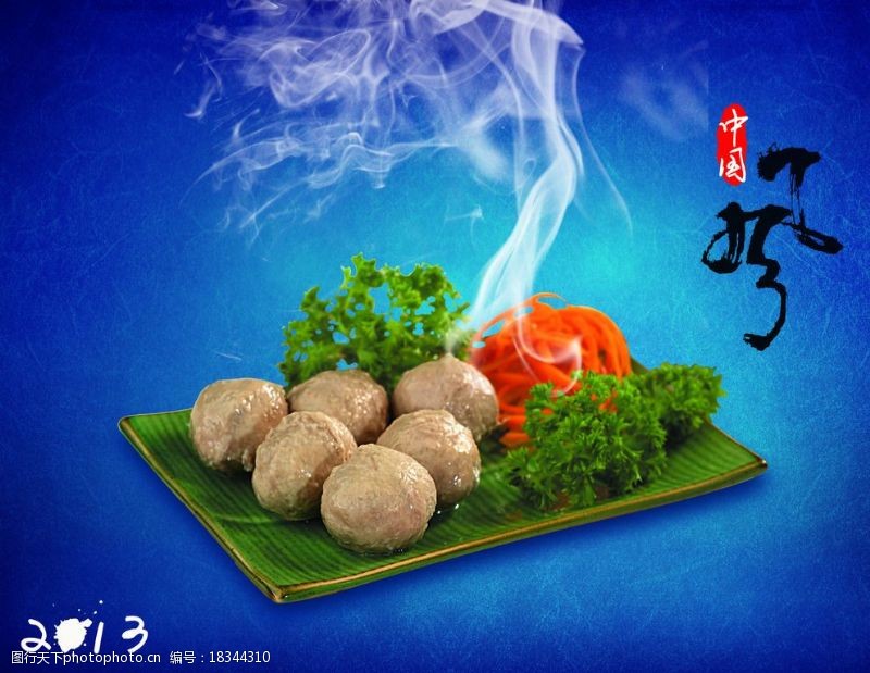 中国风美食肉丸子中国风肉丸子图片