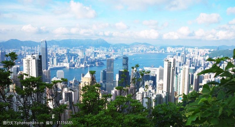 青岛东方影都香港维多利亚港湾风光图片