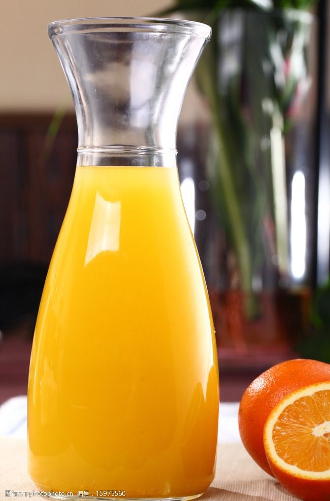 解渴鲜榨橙汁图片