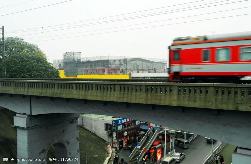 护栏柱武汉长江大桥铁路引图片