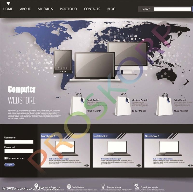 整站网站模板网页设计图片